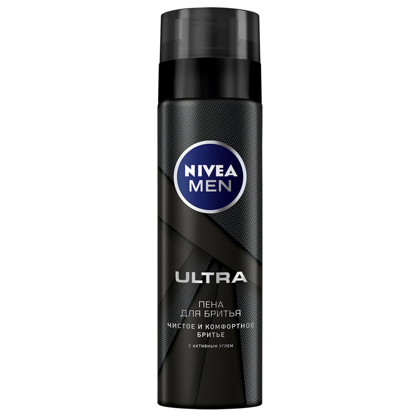 NIVEA NIVEA Пена для бритья ULTRA • ULTRA® гладкое скольжение• Очищающая кожу формула с активным углем