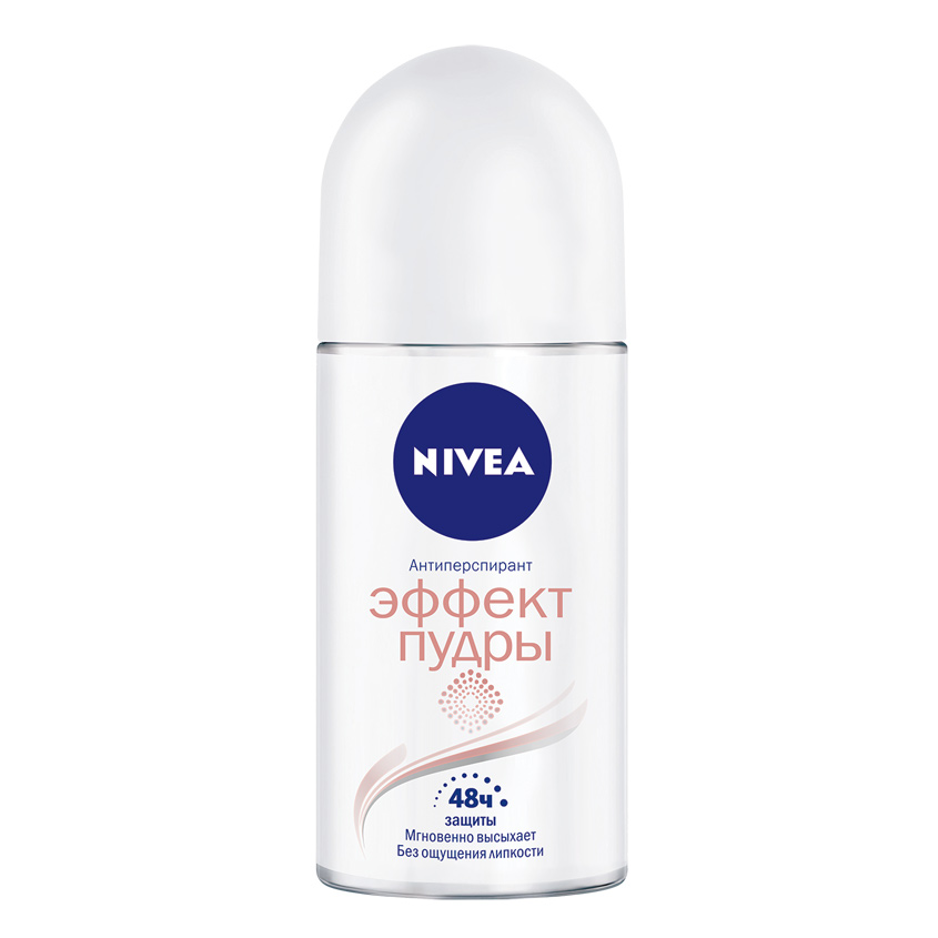 NIVEA NIVEA Роликовый дезодорант-антиперс Дезодорант-антиперспирант ролик ЭФФЕКТ ПУДРЫ от NIVEA сочетает в себе надежную за