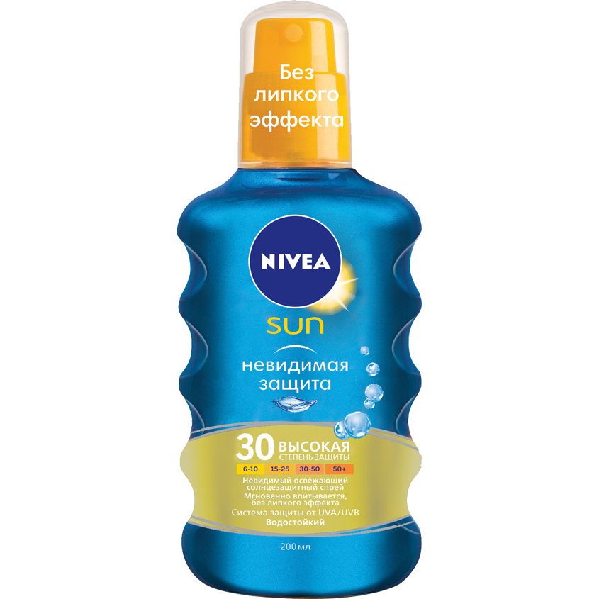 

NIVEA Средство для тела солнцезащитное "Защита без липкого слоя" СЗФ 30