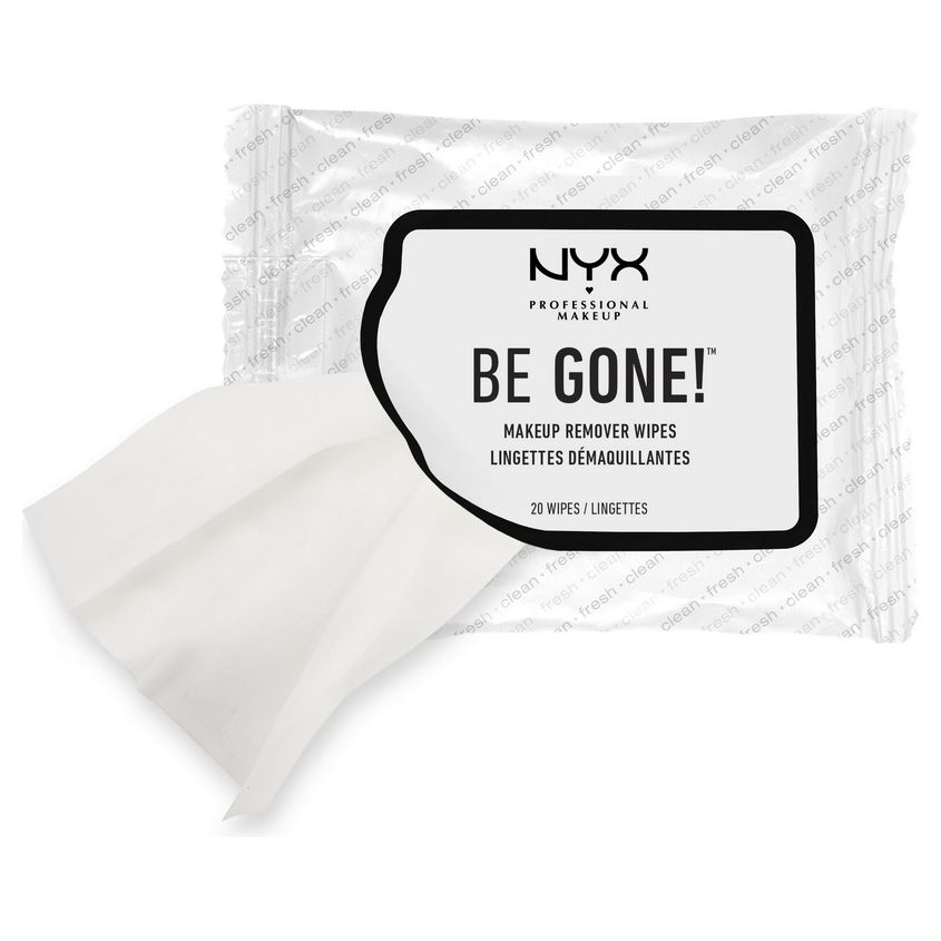 

NYX Professional Makeup Салфетки для снятия макияжа. BE GONE MAKEUP REMOVER WIPES
