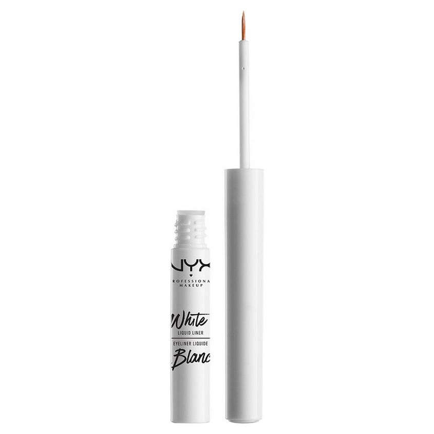 NYX Professional Makeup Жидкий лайнер белого цвета. WHITE LIQUID LINER