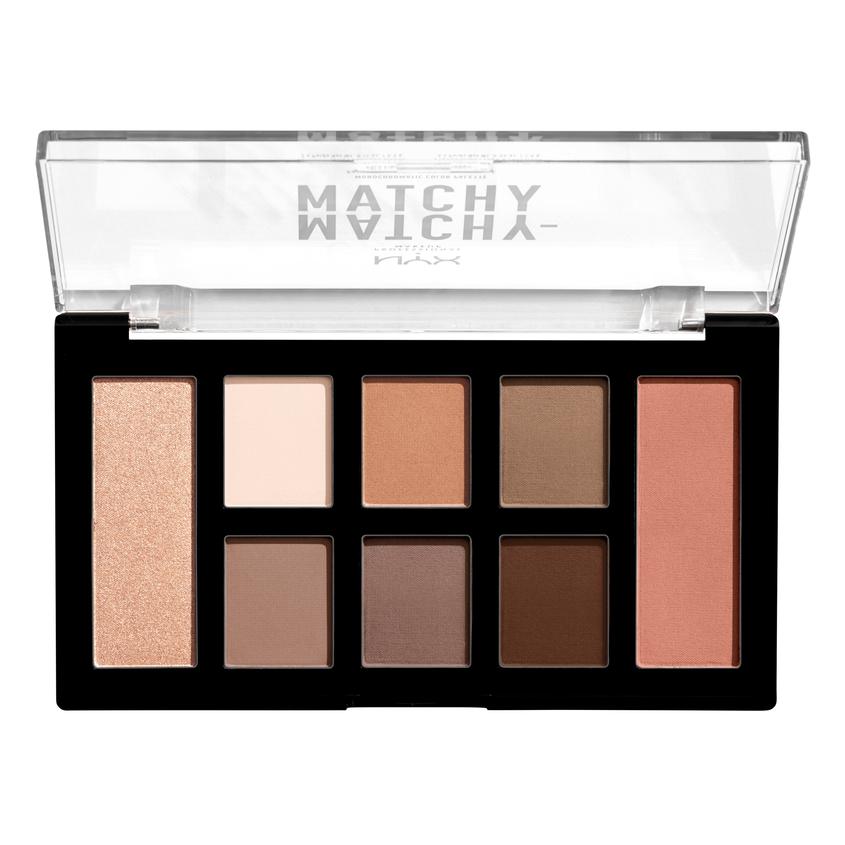 NYX Professional Makeup Палетка для монохромного макияжа глаз и лица MATCHY-MATCHY MONOCHROMATIC COLOR PALETTE