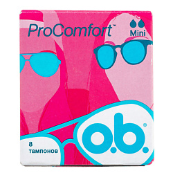 O.B. Тампоны ProComfort мини 8 шт.