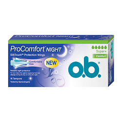 O.B. Тампоны ProComfort Night Super Plus Comfort 16 шт.