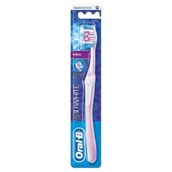 ORAL-B ORAL-B Зубная щетка 3D White Блеск Средняя 1 шт. ORAL-B ORAL-B Зубная щетка 3D White Блеск Средняя 1 шт.