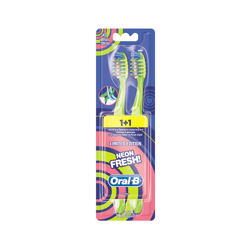 

ORAL-B Зубная щетка Neon Fresh 40 Мягкая