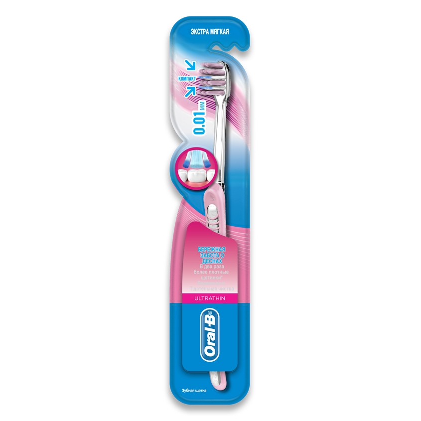 

ORAL-B Зубная щетка UltraThin Бережная забота о деснах