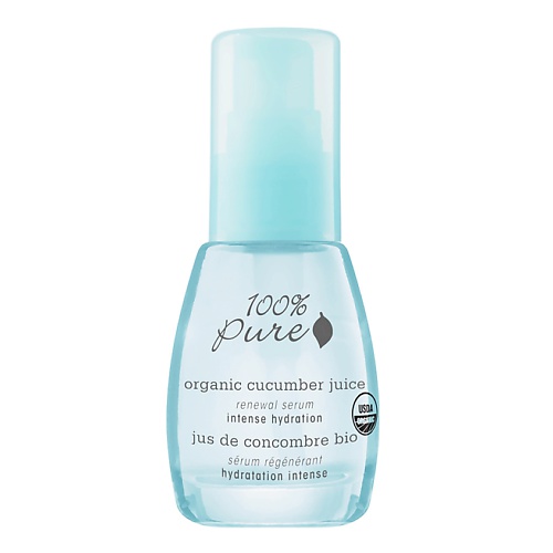 100% PURE Сыворотка для лица органическая Organic Cucumber Juice Intense Hydration Collection