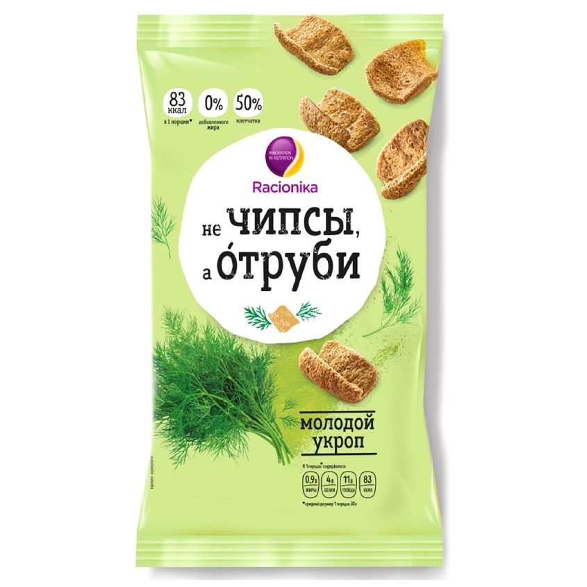 

RACIONIKA Отруби хрустящие Молодой укроп