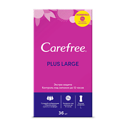 CAREFREE Салфетки plus Large 36 шт.