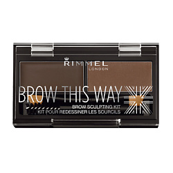 RIMMEL Тени для бровей Brow This Way № 003 темно-коричневый