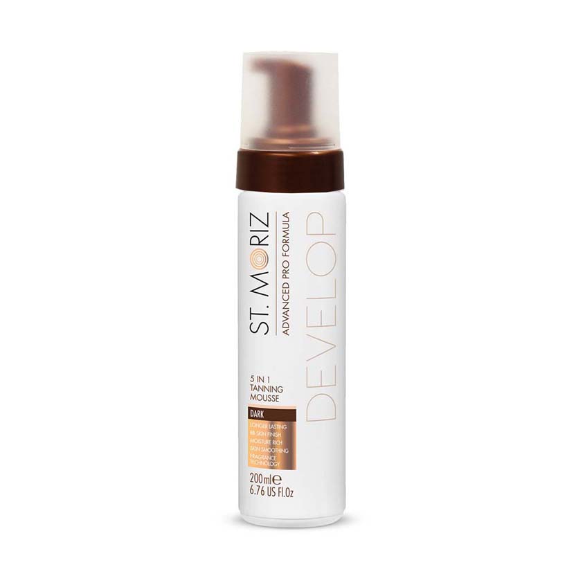 

ST. MORIZ Автобронзант-мусс тонирующий 5 в 1 (темный оттенок)