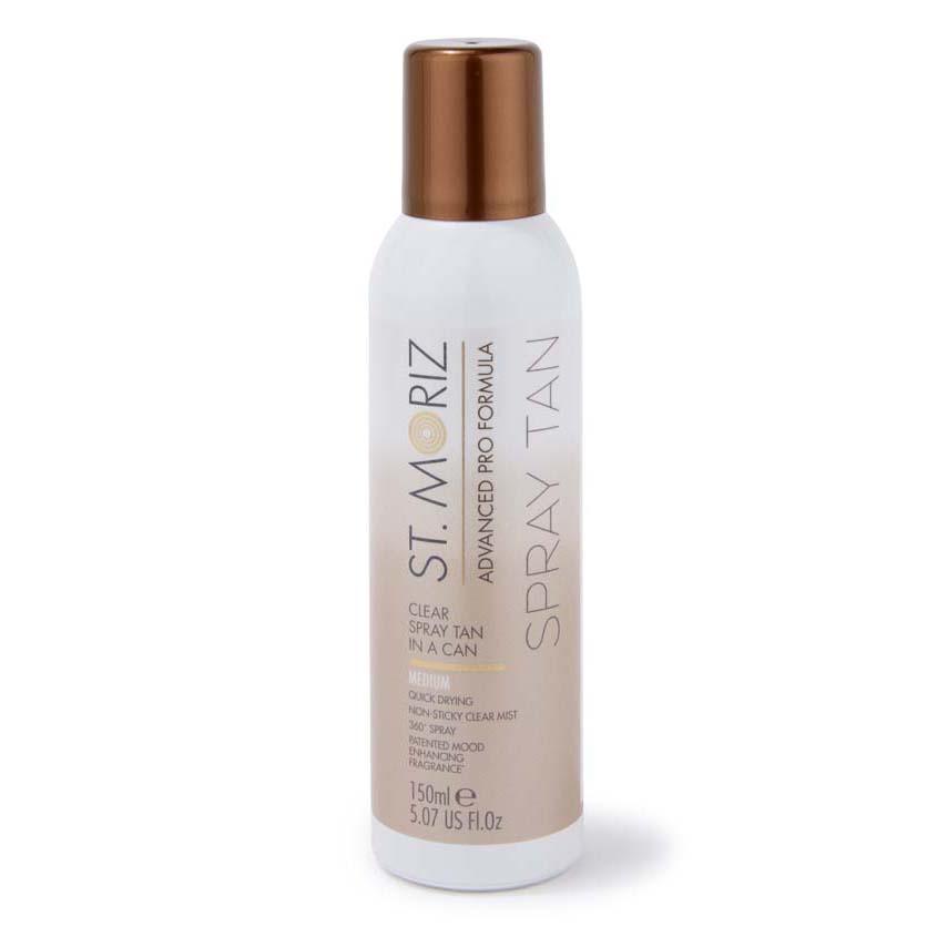 

ST. MORIZ Автобронзант–спрей с бесцветной текстурой (светлый оттенок)