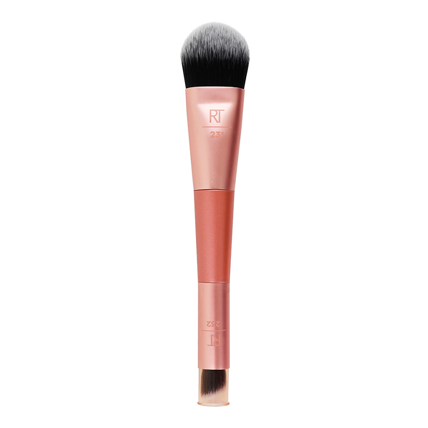 Двусторонняя кисть для тональной основы и консилера Dual Ended Cover + Conceal Brush Real Techniques