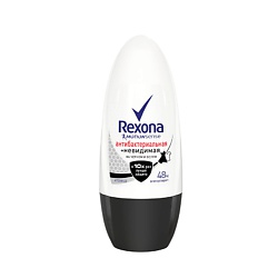 REXONA Антиперспирант-ролик "Антибактериальный и Невидимый на черном и белом" 50 мл