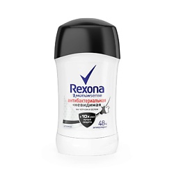 REXONA Антиперспирант-стик "Антибактериальный и Невидимый на черном и белом" 40 мл