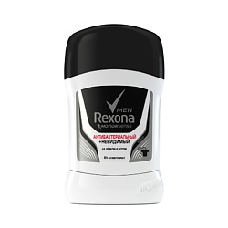 REXONA Антиперспирант-стик мужской "Антибактериальный и Невидимый на черном и белом" 50 мл