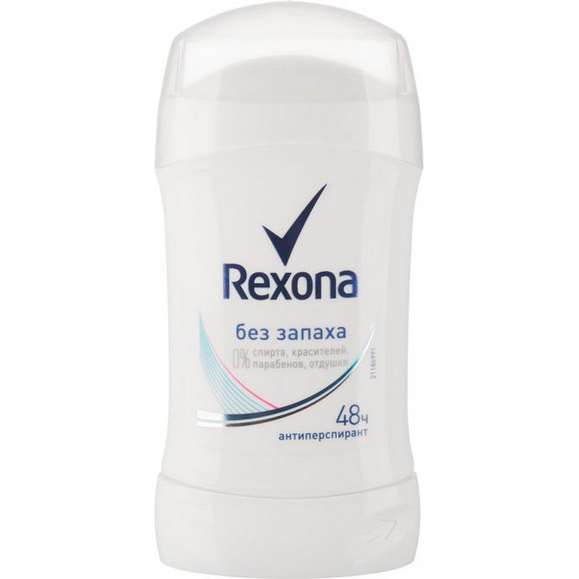 REXONA REXONA Антиперспирант-карандаш Без  Антиперспирант карандаш Rexona Без запаха – это антиперспирант без запаха, красит