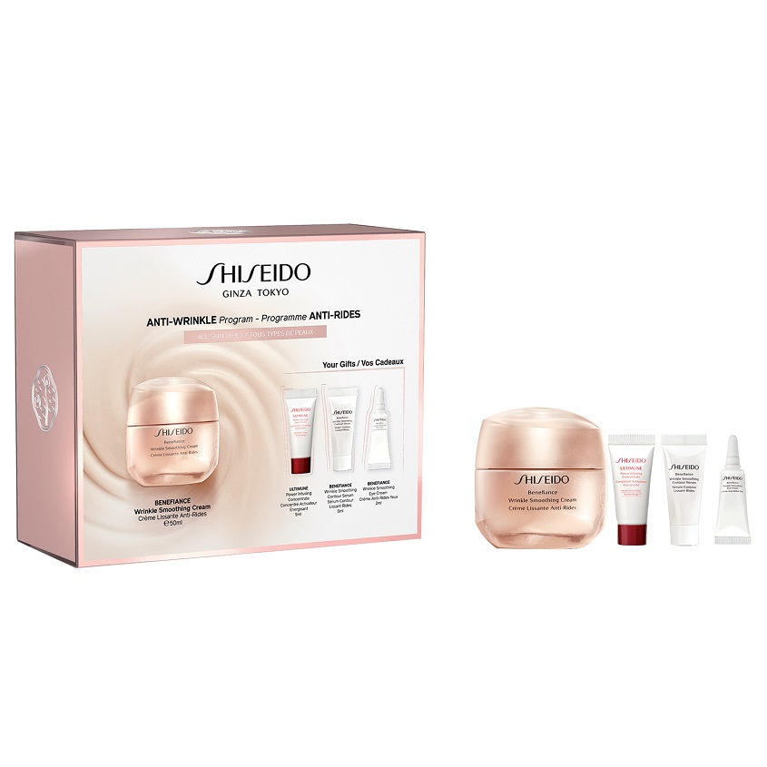 

SHISEIDO Набор с кремом, разглаживающим морщины BENEFIANCE