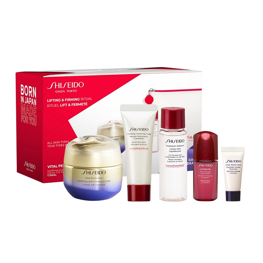 Шисейдо косметика купить. Shiseido Vital perfection набор. Крем Shiseido Vital perfection. Набор Shiseido лифтинг. Набор крема шисейдо.