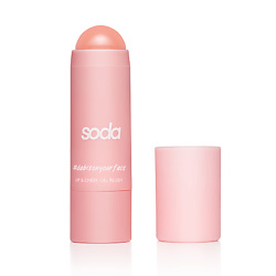 SODA LIP & CHEEK GEL BLUSH #debitonyourface ПОМАДА+РУМЯНА В СТИКЕ 001 HIGH FIVE