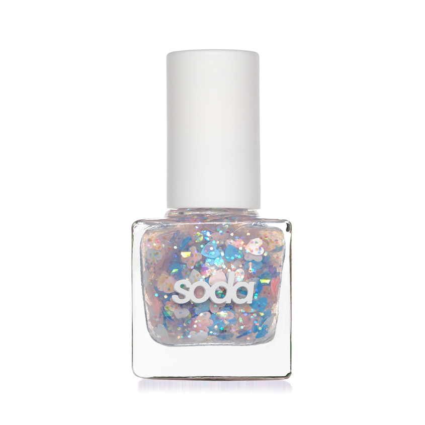 SODA GLITZY NAILS #allthatglitters ЛАК ДЛЯ НОГТЕЙ
