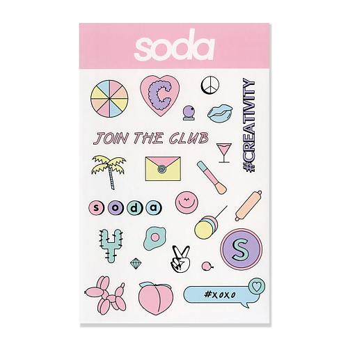 SODA STICKERS #stickystuff ДЕКОРАТИВНЫЕ НАКЛЕЙКИ SOD501003