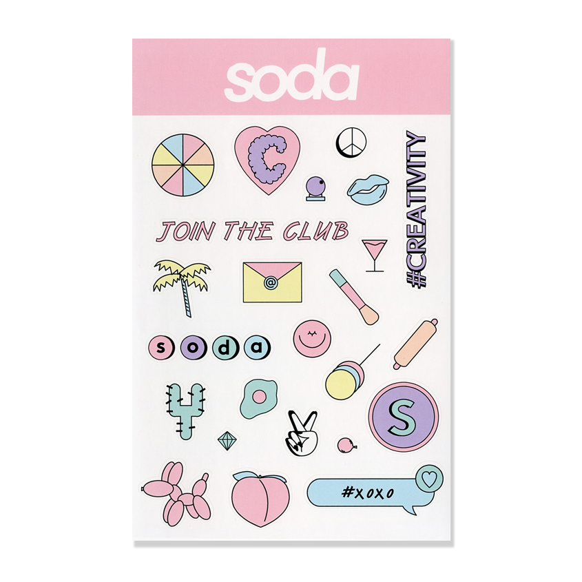 SODA STICKERS #stickystuff ДЕКОРАТИВНЫЕ НАКЛЕЙКИ