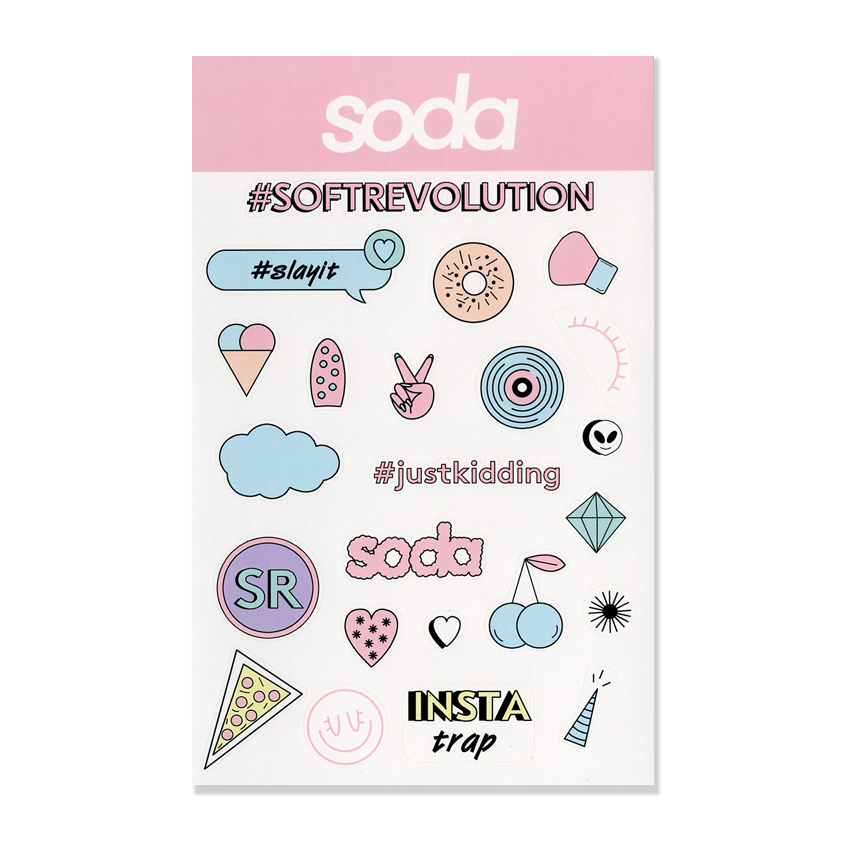 SODA STICKERS #stickystuff ДЕКОРАТИВНЫЕ НАКЛЕЙКИ