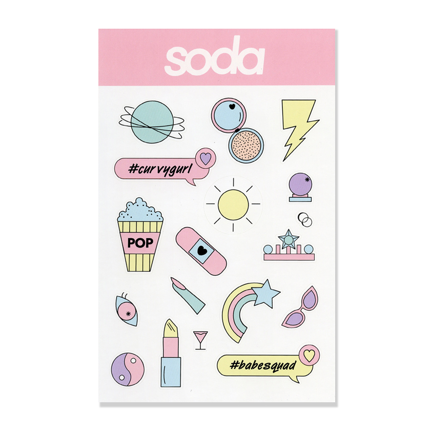 

SODA STICKERS #stickystuff ДЕКОРАТИВНЫЕ НАКЛЕЙКИ
