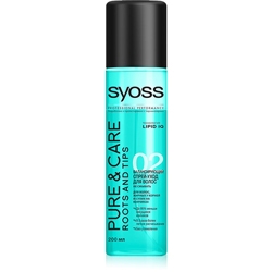 SYOSS Спрей-уход для волос, жирных у корней и сухих на кончиках Pure & Care 200 мл