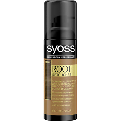 SYOSS Спрей для закрашивания седины ROOT RETOUCHER для каштановых оттенков 120 мл