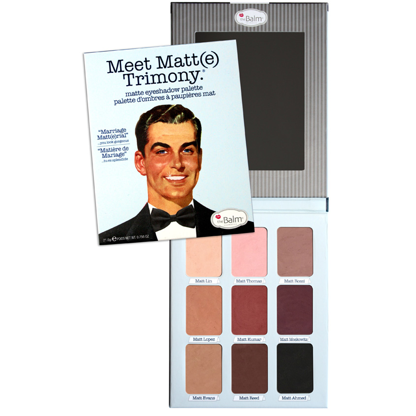 

THEBALM Тени палетка Meet Matte Trimony