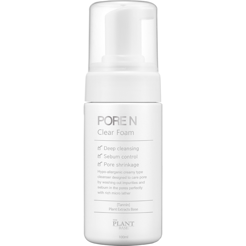 THE PLANT BASE Пена очищающая для лица Pore N