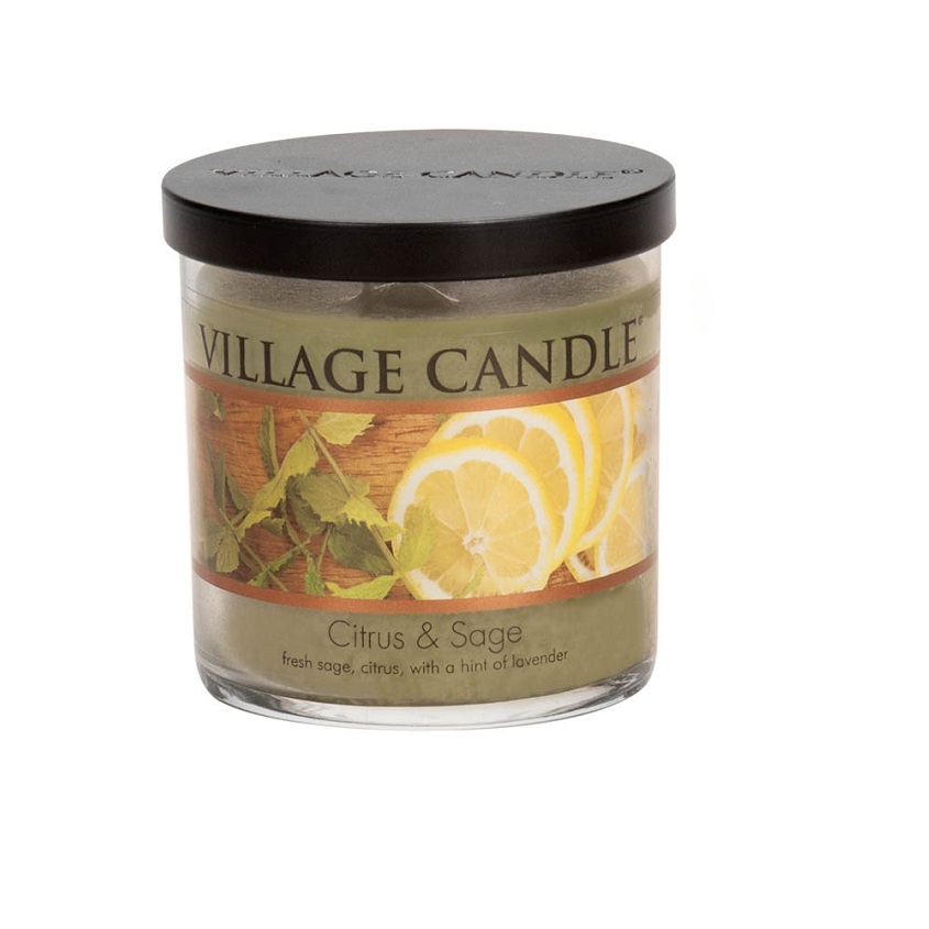 

VILLAGE CANDLE Ароматическая свеча "Citrus & Sage", стакан, маленькая
