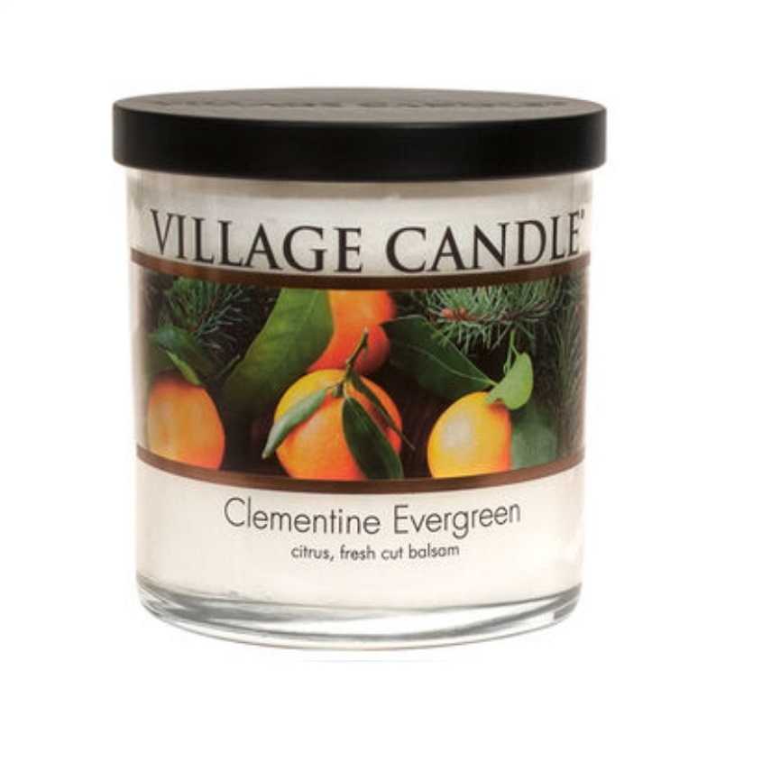 

VILLAGE CANDLE Ароматическая свеча "Clementine Evergreen", стакан, маленькая