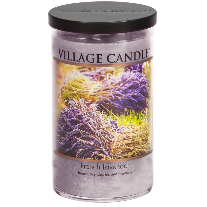 VILLAGE CANDLE Ароматическая свеча «French Lavender», стакан, большая