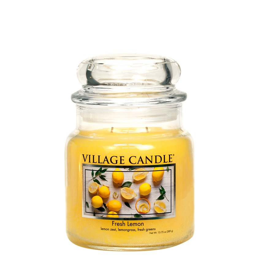 

VILLAGE CANDLE Ароматическая свеча "Fresh Lemon", средняя