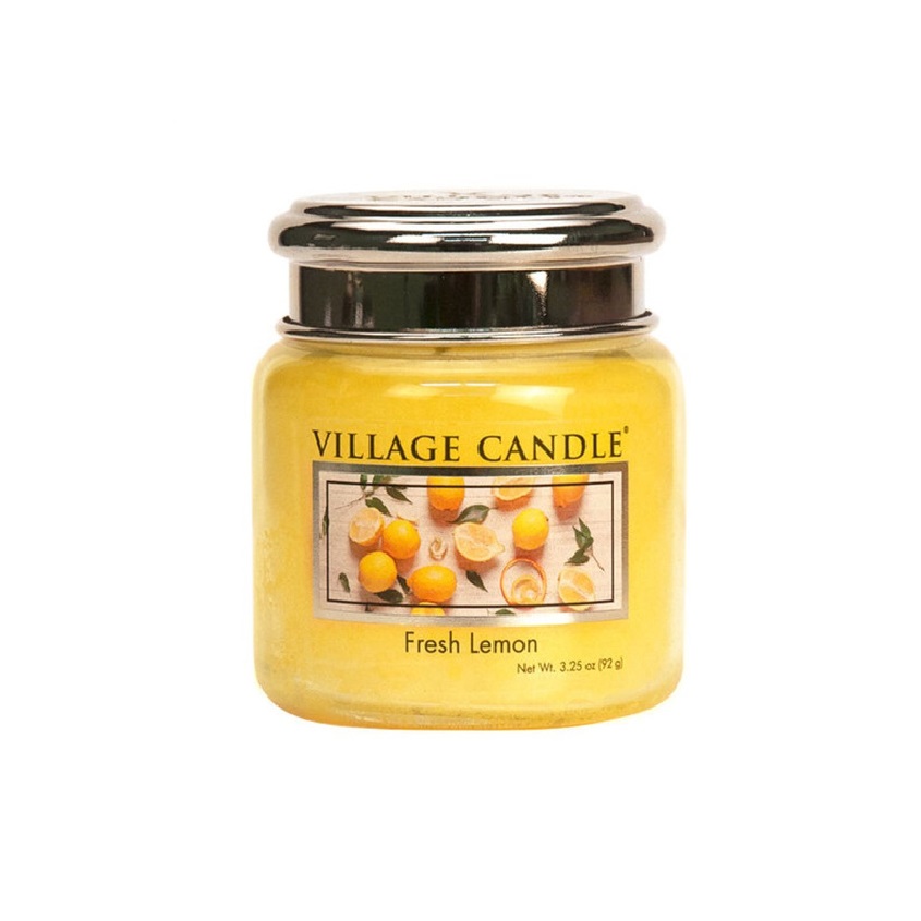 

VILLAGE CANDLE Ароматическая свеча "Fresh Lemon", маленькая