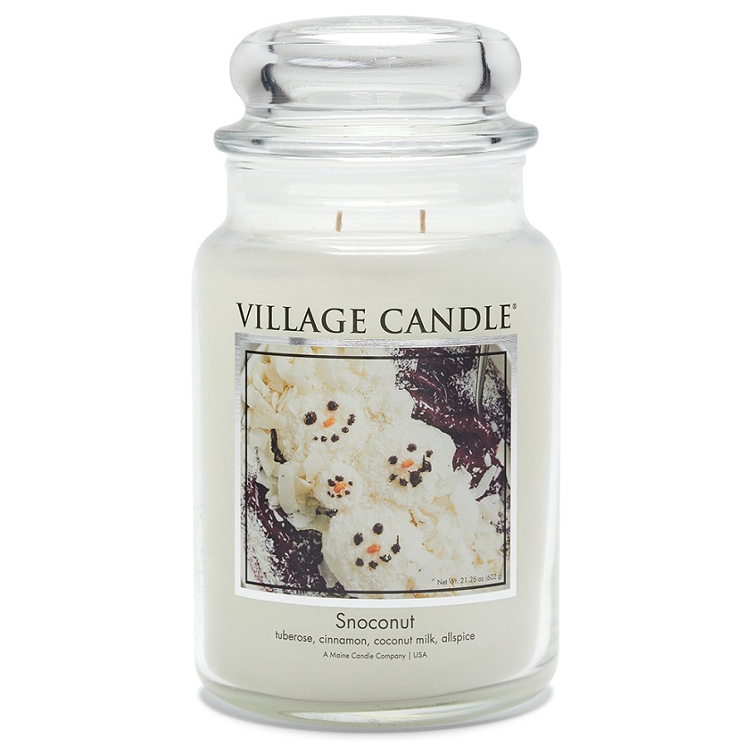 

VILLAGE CANDLE Ароматическая свеча "Snoconut", большая