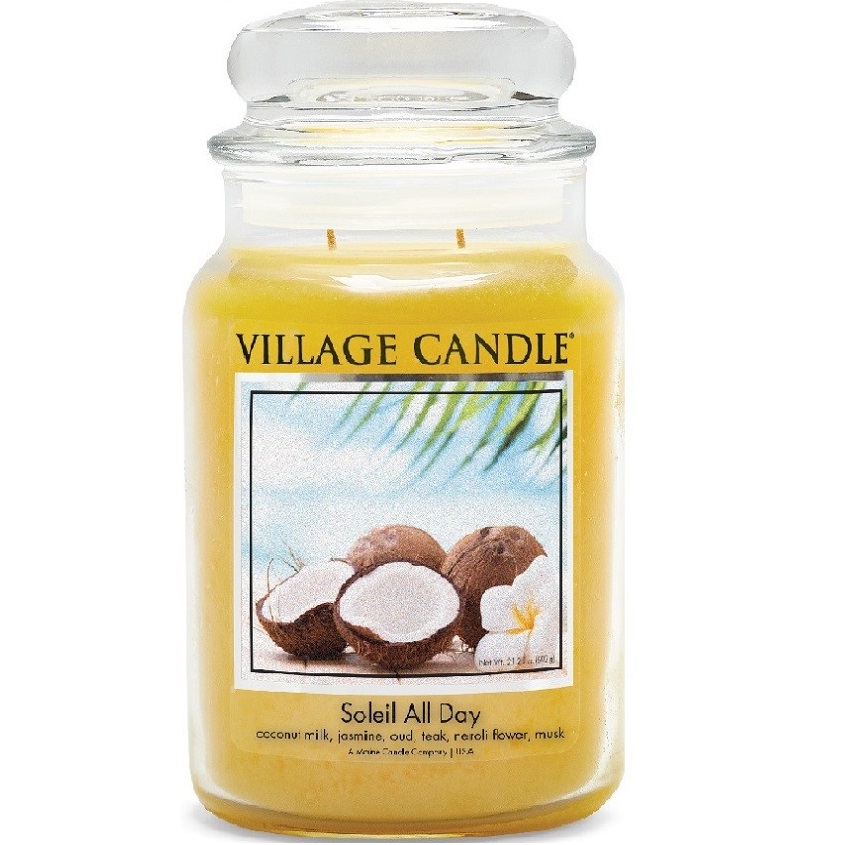 

VILLAGE CANDLE Ароматическая свеча "Soleil All Day", большая