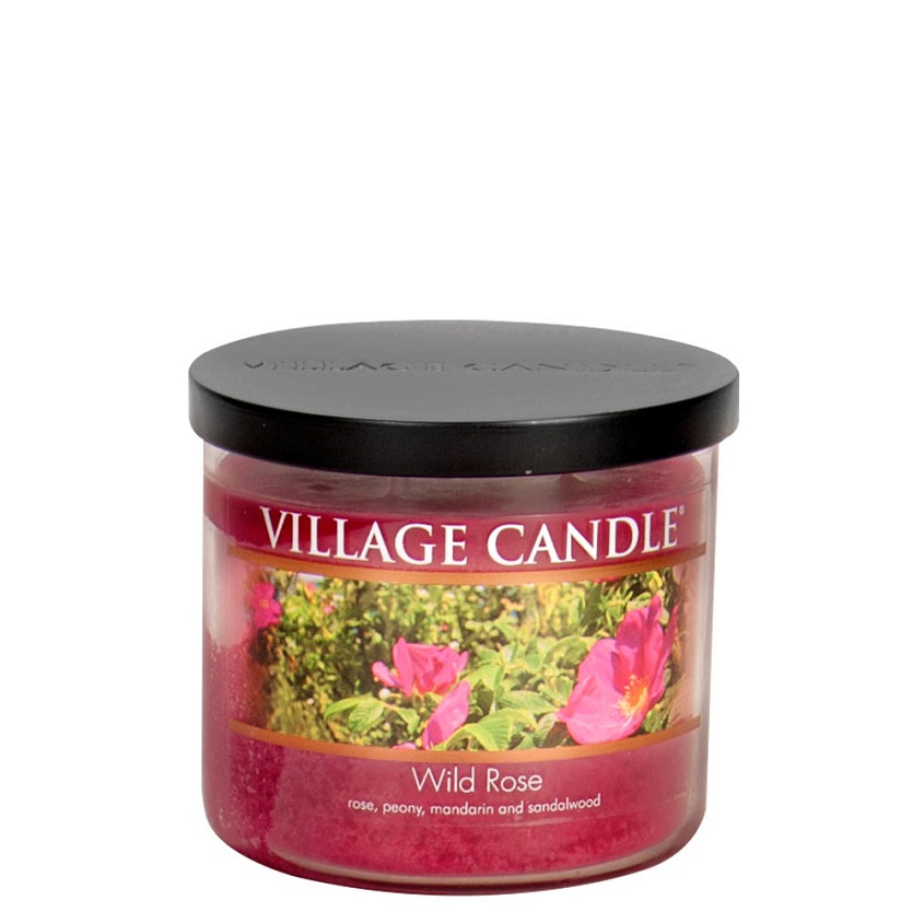 

VILLAGE CANDLE Ароматическая свеча "Wild Rose", чаша, средняя