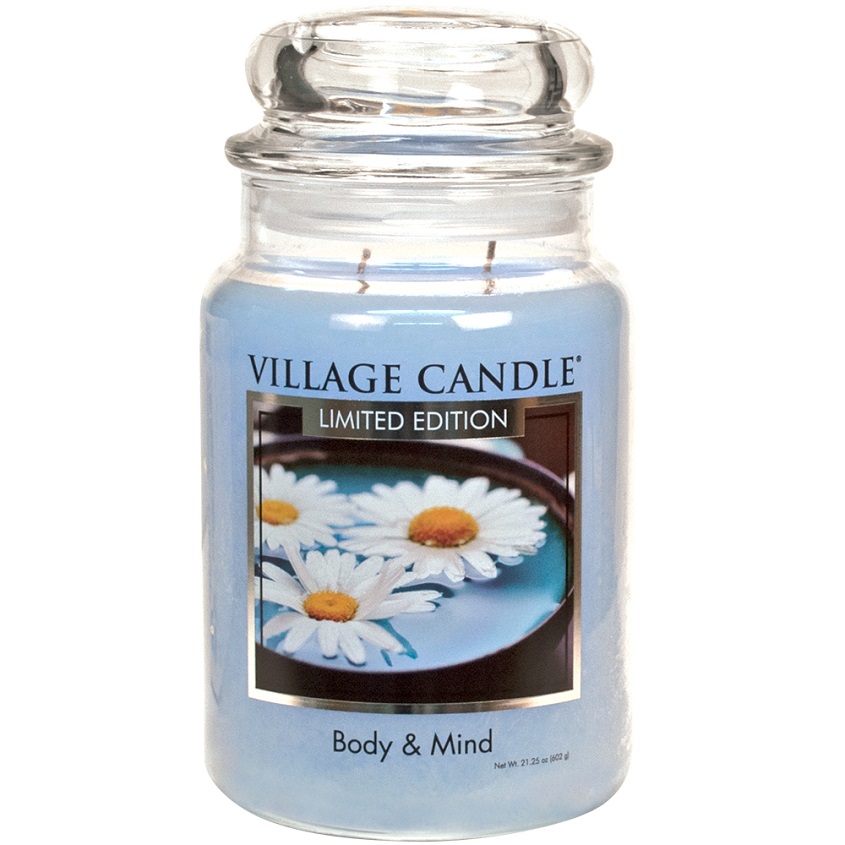 

VILLAGE CANDLE Ароматическая свеча "Body & Mind", большая