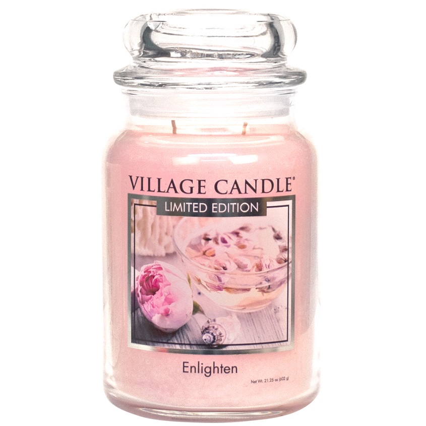 

VILLAGE CANDLE Ароматическая свеча "Enlighten", большая