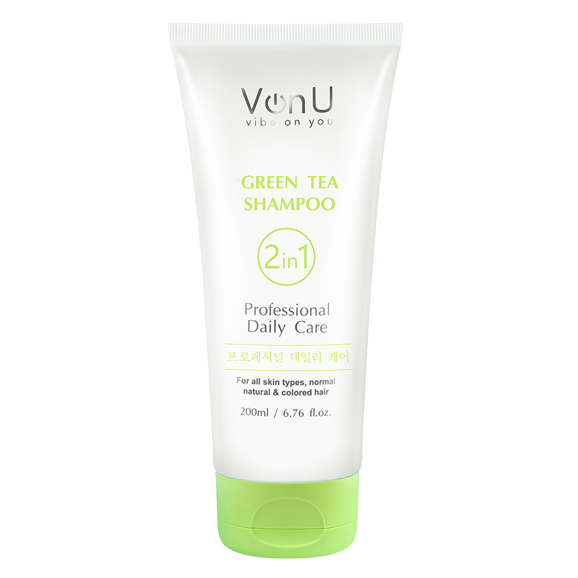 Шампунь с зеленым чаем для ежедневного ухода GREEN TEA Vonu