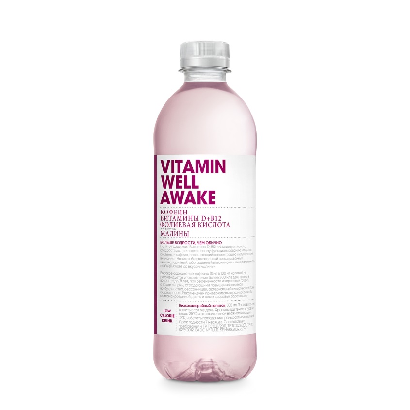 

VITAMIN WELL Напиток витаминизированный Vitamin Well Awake со вкусом малины