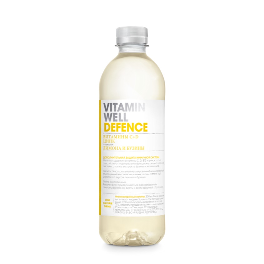 

VITAMIN WELL Напиток витаминизированный Vitamin Defence, со вкусом цитруса и бузины