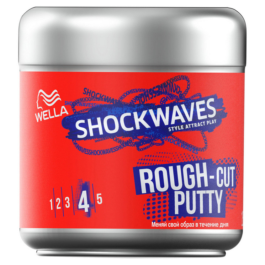 WELLA Shockwaves Формирующая паста для укладки волос Rough-Cut Putty экстрасильной фиксации
