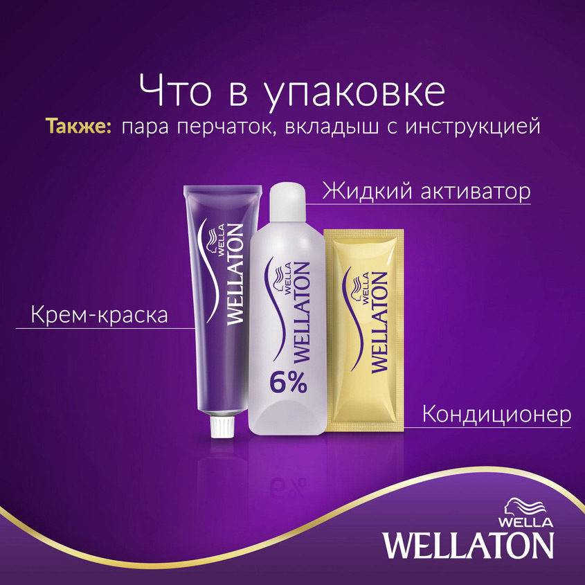 Окрашивание WELLA Крем-краска для волос WELLATON – купить в Москве по ...
