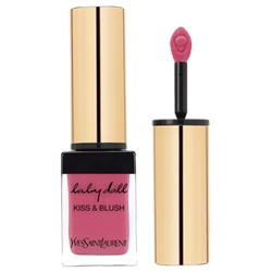 YSL Блеск для губ и румяна Kiss and Blush № 05 Rouge Effrontee, 10 мл